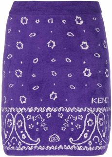 Kenzo paisley-knit A-line skirt