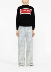 Kenzo Paris logo-intarsia jumper