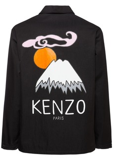 Kenzo Paris Print Cotton Twill Coach Jacket