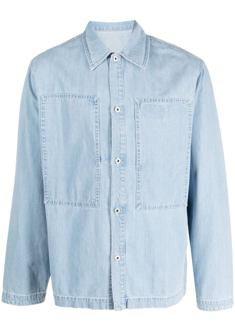 Kenzo patch-design denim shirt