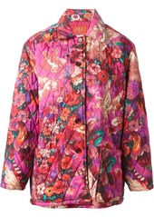 Kenzo 1980s Pegas-print quilted coat