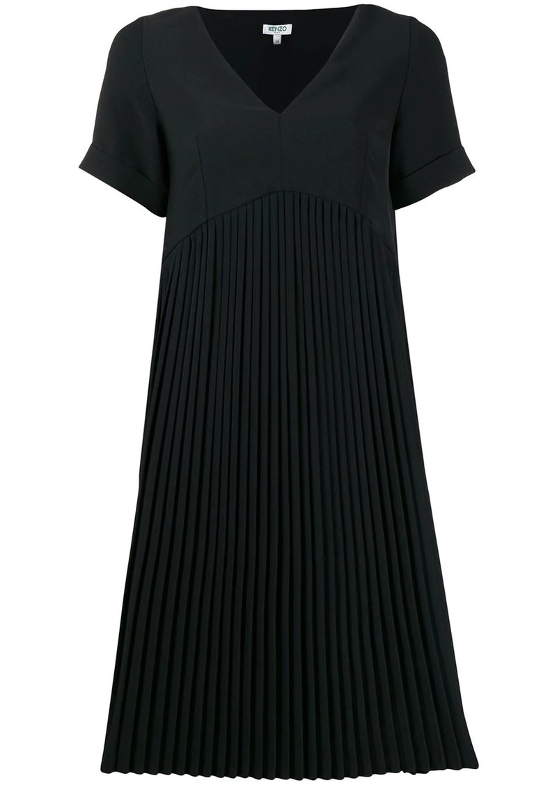 pleated t shirt dress