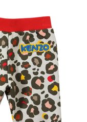 Kenzo Printed Cotton Jersey Sweatpants W/logo