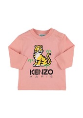 Kenzo Printed Organic Cotton T-shirt W/logo