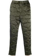 Kenzo quilted track pants with zip