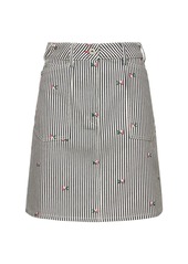 Kenzo Rinse Striped Workwear Mini Skirt