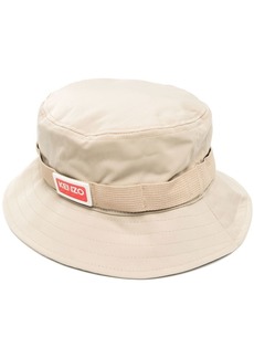 Kenzo side logo-patch detail bucket hat