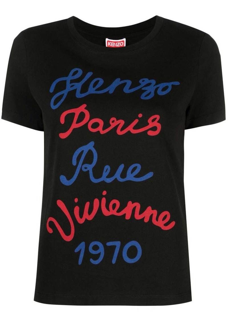 Kenzo slogan-print cotton T-shirt