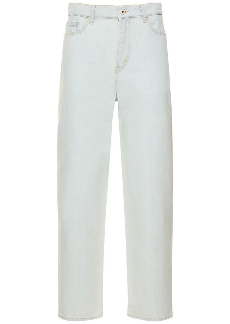 Kenzo Stone Bleached Cotton Denim Jeans