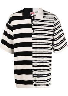 Kenzo stripe-print pattern polo shirt
