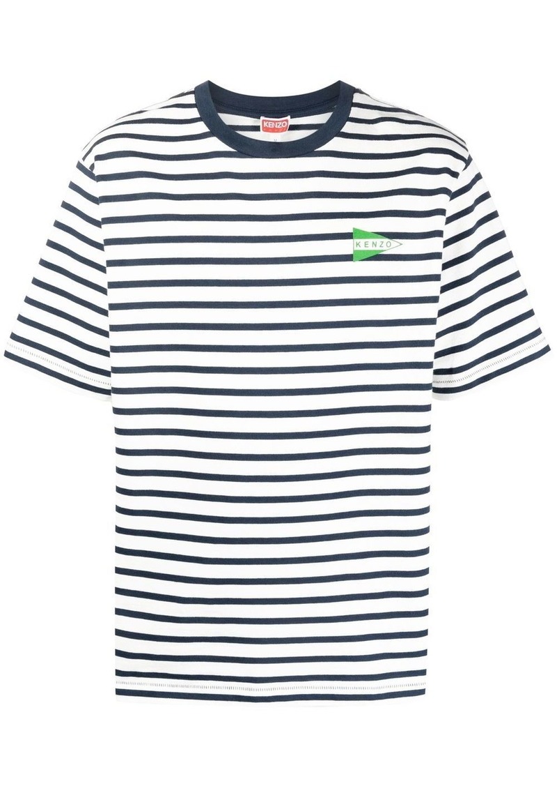 Kenzo striped logo-print T-shirt