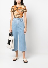 Kenzo Sumire cropped wide-leg jeans