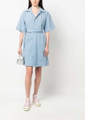 Kenzo tied-waist denim wrap dress