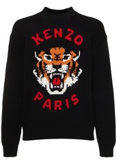 Kenzo Tiger Cotton Blend Knit Sweater