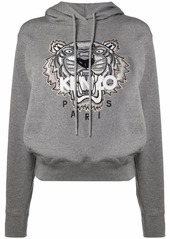 Kenzo tiger-embroidered cotton hoodie