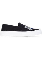Kenzo Tiger embroidered motif slip-on sneakers