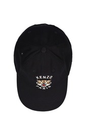 Kenzo Tiger Embroidery Cotton Baseball Cap