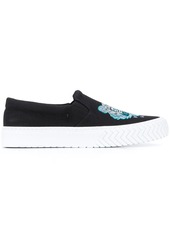 Kenzo Tiger logo embroidered slip-on sneakers