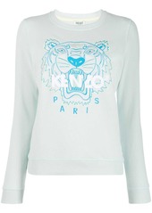 Kenzo tiger logo embroidered sweatshirt