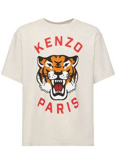 Kenzo Tiger Print Cotton Jersey T-shirt