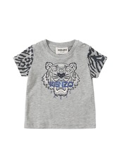 Kenzo Tiger Print Cotton Jersey T-shirt