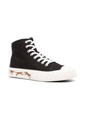 Kenzo tiger-print lace-up sneakers