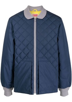Kenzo two-tone diamond-quilt jacket
