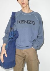 Kenzo two-tone logo-print sweatshirt