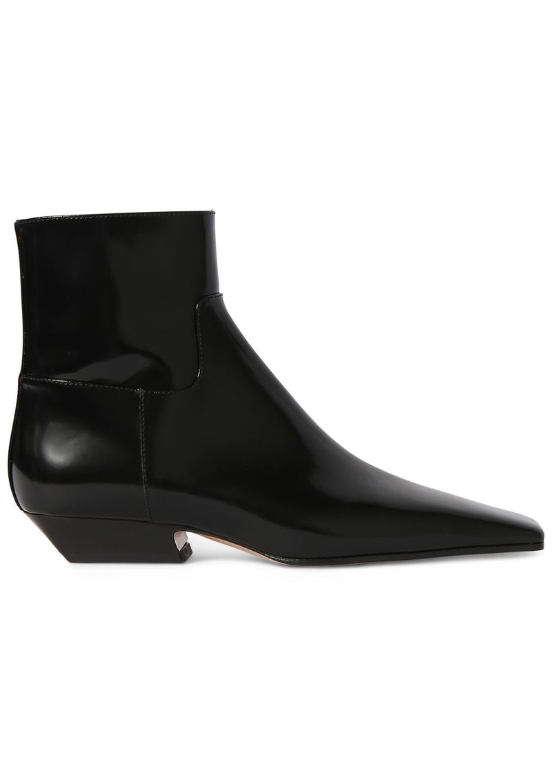 Khaite 25mm Marfa Classic Leather Ankle Boots