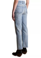 Khaite Abigail High-Rise Straight Jeans