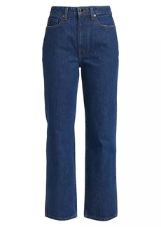 Khaite Abigale Mid-Rise Slim-Fit Jeans