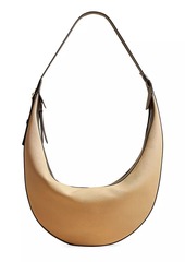 Khaite Augustina Canvas & Leather Hobo Bag