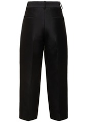 Khaite Cam Wool & Silk Faille Straight Pants