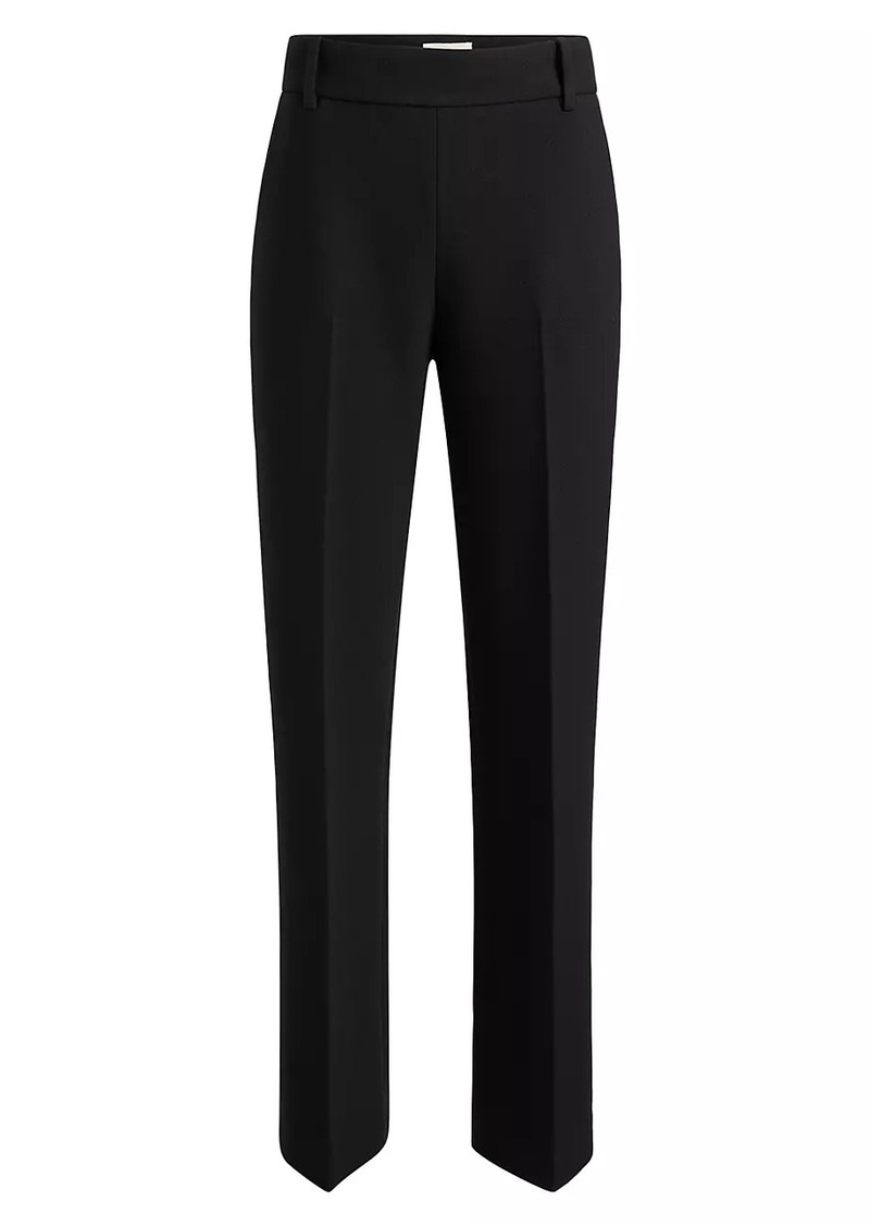 Khaite Cambie Crease-Front Pants