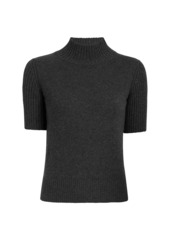 Khaite Cecil Cashmere Short-Sleeve Sweater