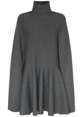 Khaite Clarice Knitted Wool Mini Dress