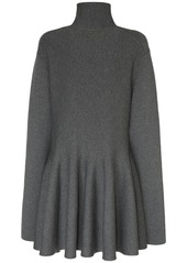 Khaite Clarice Knitted Wool Mini Dress