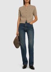 Khaite Danielle High Rise Straight Denim Jeans