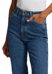 Khaite Danielle High-Rise Straight-Leg Jeans