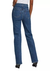 Khaite Danielle High-Rise Straight-Leg Jeans