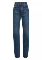 Khaite Danielle High-Rise Straight-Leg Jeans