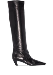 Khaite Davis knee-high boots