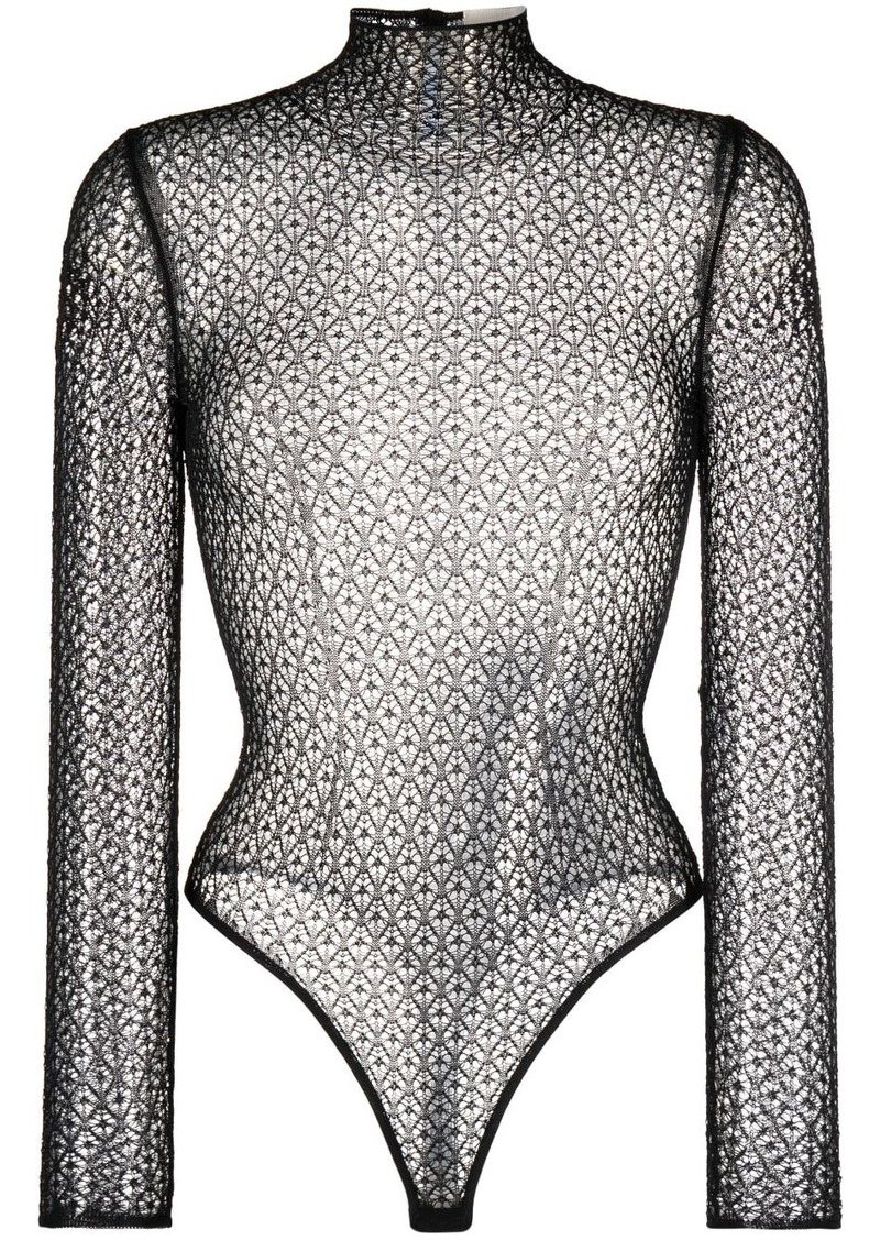 Khaite Fena diamond-lace bodysuit