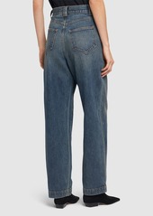 Khaite Hewitt High Rise Straight Jeans