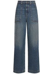 Khaite Hewitt High Rise Straight Jeans