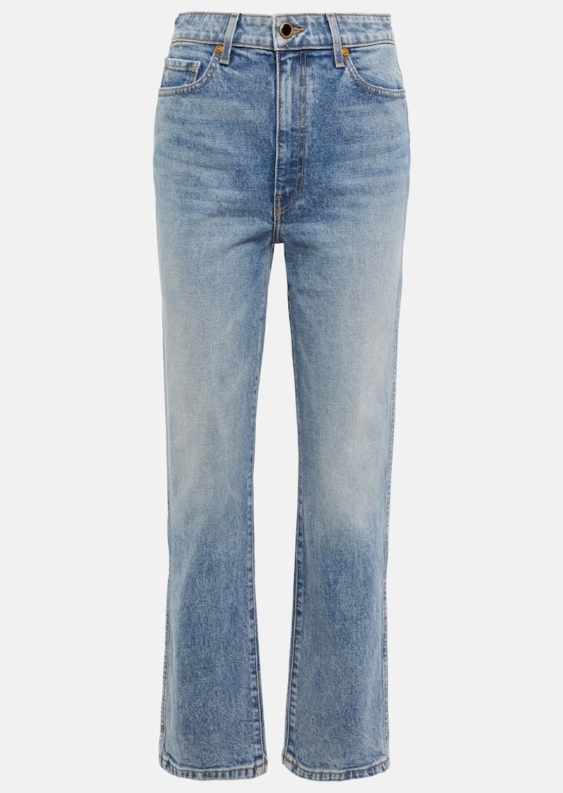 Khaite Abigail high-rise straight jeans