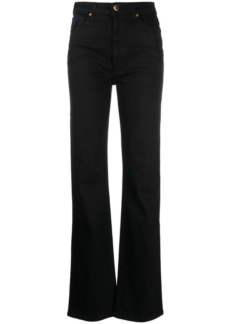 Khaite high-rise straight-leg jeans