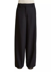 Khaite Jacob Wide-Leg Wool-Blend Pants