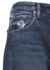Khaite Kerrie Mid Rise Straight Cotton Jeans