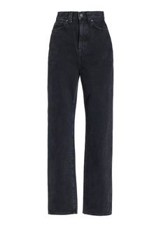 Khaite - Albi Rigid High-Rise Straight-Leg Jeans - Dark Wash - 24 - Moda Operandi
